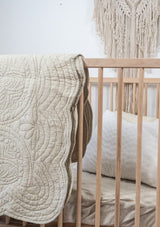 Grandeur Cot Quilt - Beige - Scar & Ko