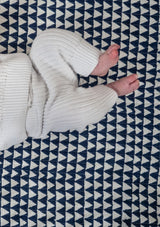 Aztec Blue Cot Quilt - Scar & Ko