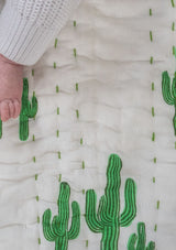 Sahara Cactus Cot Quilt - Scar & Ko