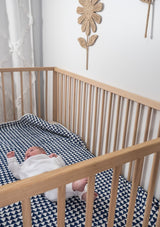 Aztec Blue Cot Quilt - Scar & Ko