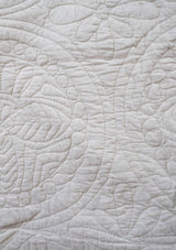 Grandeur Cot Quilt - White - Scar & Ko