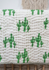 Sahara Cactus Cot Quilt - Scar & Ko