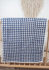 Aztec Blue Cot Quilt - Scar & Ko