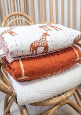 Masai Giraffe Cot Quilt - Scar & Ko