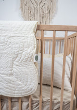 Grandeur Cot Quilt - White - Scar & Ko