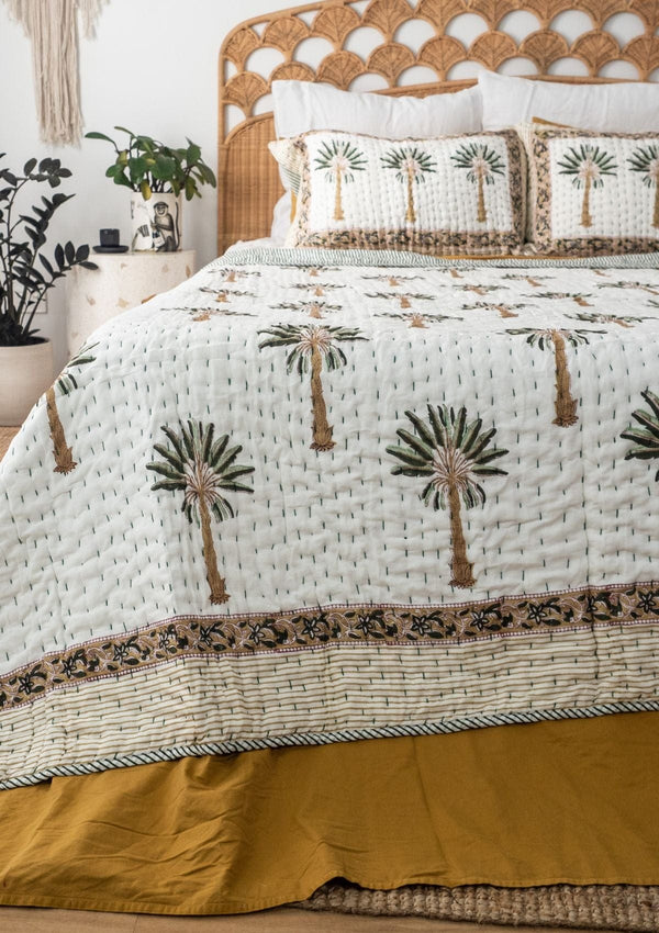 Tropical Green Palm - Queen/King Set - Scar & Ko