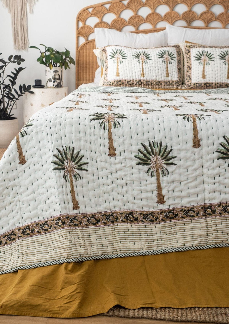 Tropical Green Palm - Queen/King Set - Scar & Ko