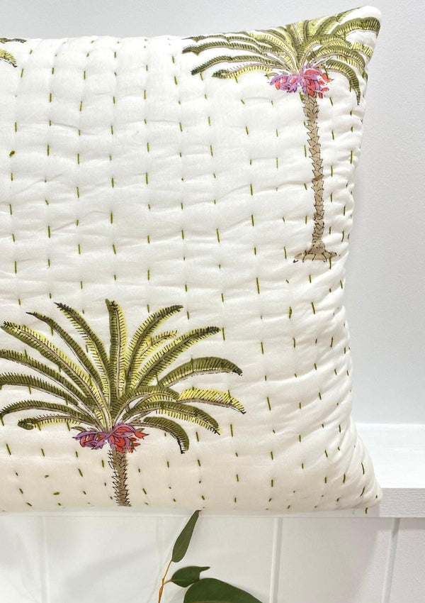 Tropical Green Palm Cushion Cover - Scar & Ko