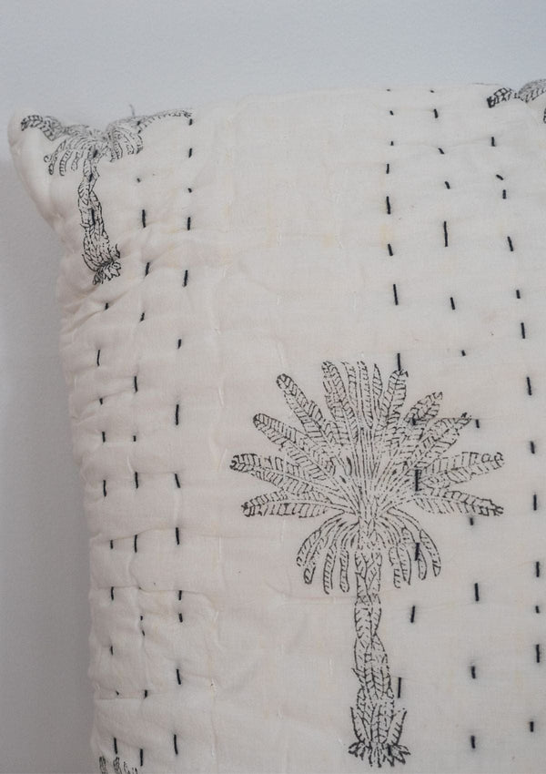 Tropical Black Palm Cushion Cover - Scar & Ko
