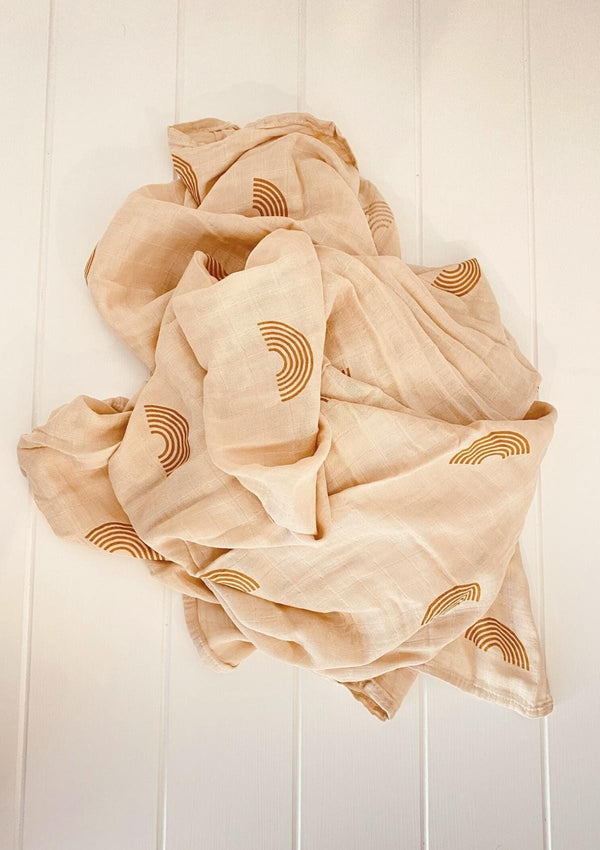 Tan Rainbow Swaddle - Scar & Ko